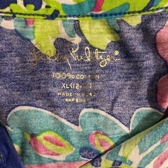 Lilly Pulitzer Girls Mini Palmetto Dress in Toucan Play size XL 12-14 X-Large - Picture 3 of 6